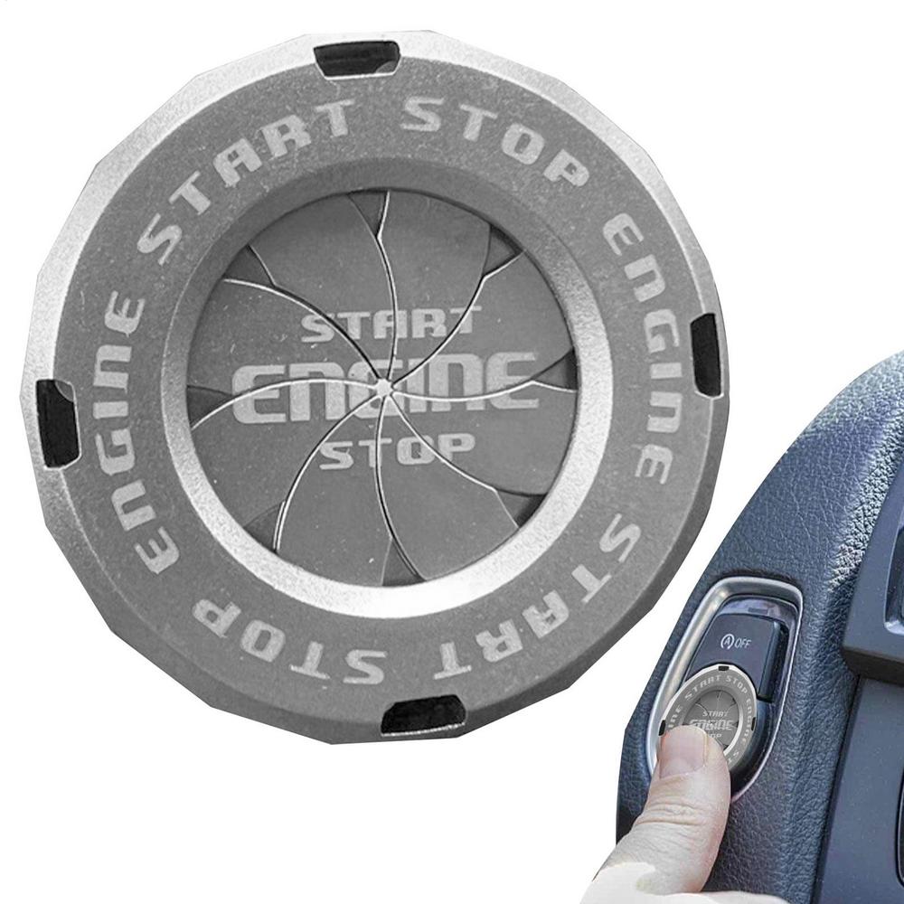

Engine Start Stop Button Cover 1-Key Start Button Cover 1 Click Start Button Protection Cover Anti-Scratch Universal Button срібний