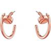 Pendientes de Aro con Tachuela para Uñas de Oro de 18 Quilates para Mujer - Diseño Elegante, Versátil y de Moda
