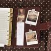 Taccuino Raccoglitore A7 con Stampa Pois Chiusura a Bottone Automatico Planner Fai-da-te Libro Diario Studenti
