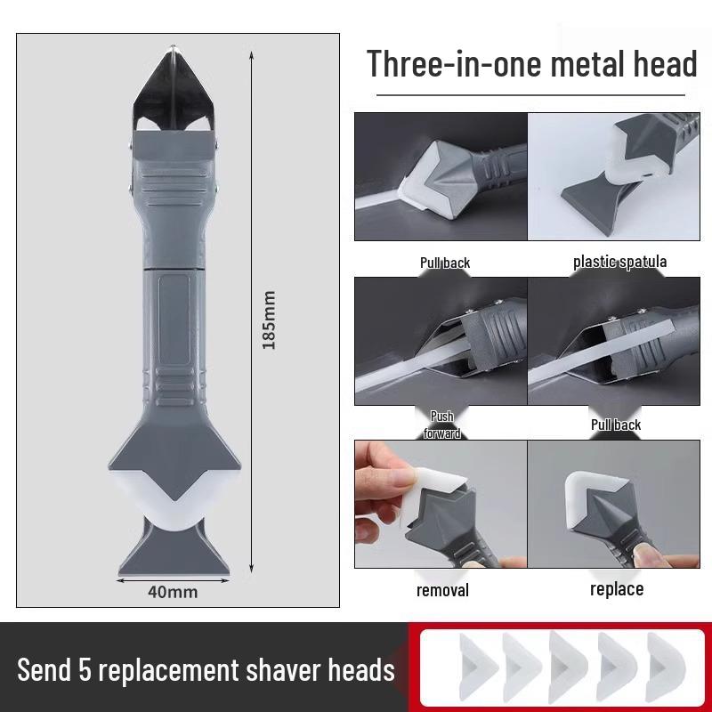 Multifunctional Glue and Caulk Scraper Tool for Cleaning and Beauty Trimming