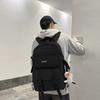 Female Solid Color Schoolbag Male Senior High School Student Backpack