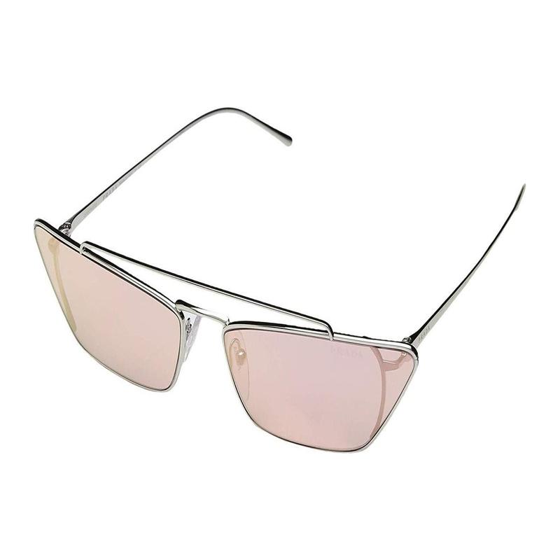 Prada Thin Frame Metal Irregular Sunglasses