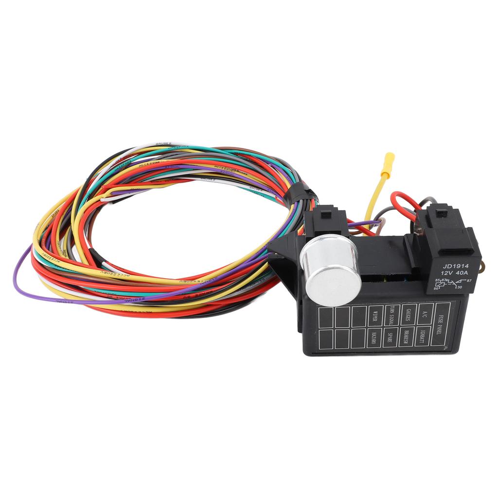 8 Circuit Wire Harness Safe Heat Resistant Stable Reliable 8 Circuit Harness Kit For Rat Rods Sand Cars