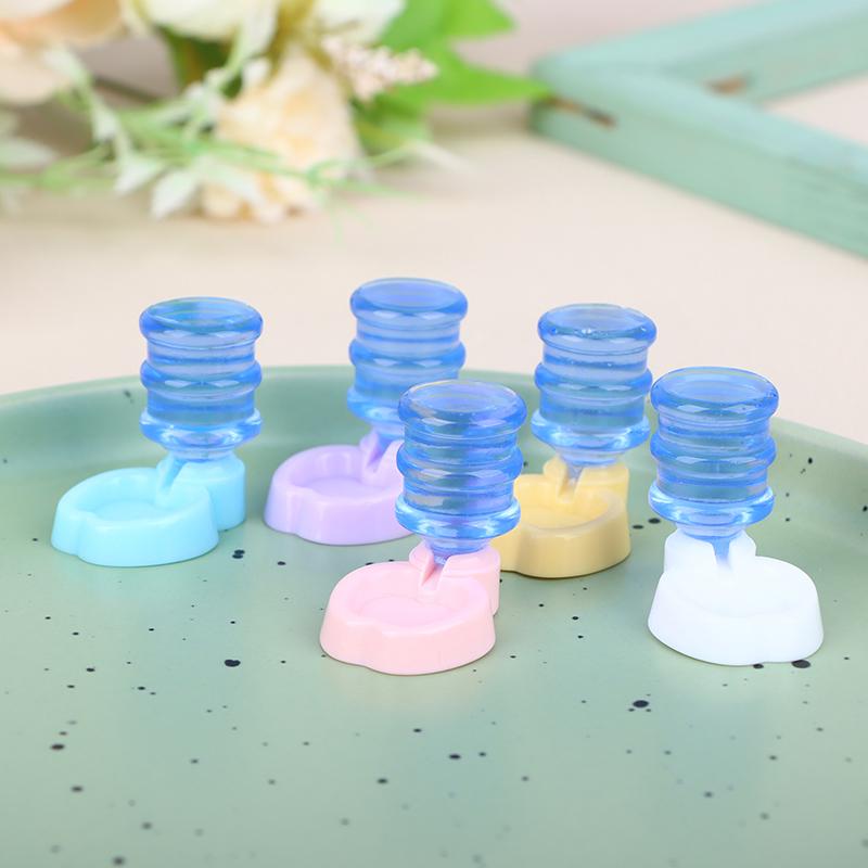 1/12 Dollhouse Mini Pet Water Dispenser Dollhouse Furniture Decor Ornaments Dolls House Accessories Pretend Play Toys