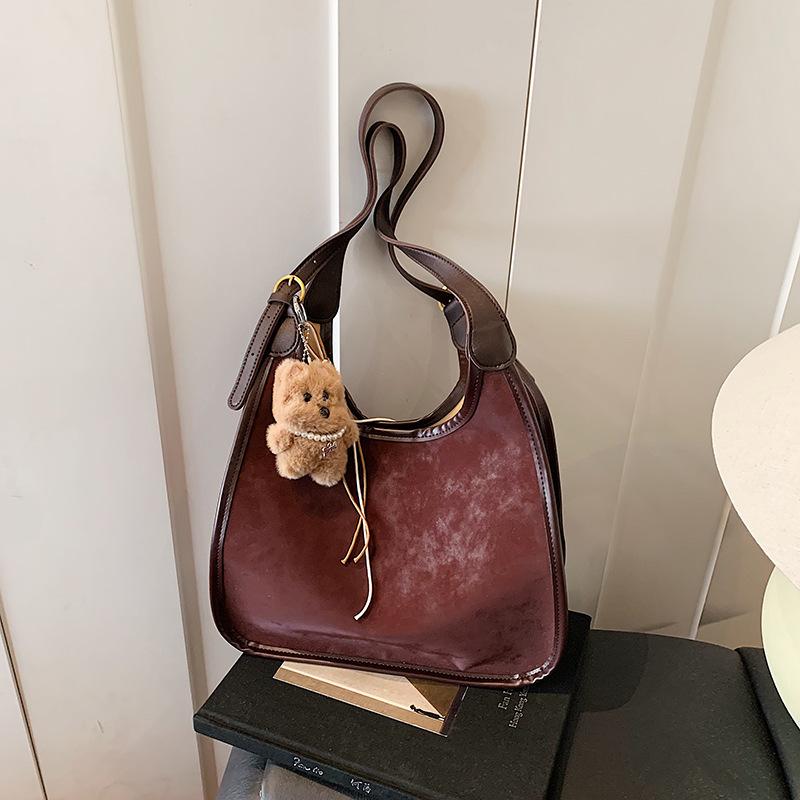 Exquisite Versatile Leather Single Shoulder Portable Large Capacity Fashion Temperament Foreign Premium 2025 Autumn Women's Tote Bag