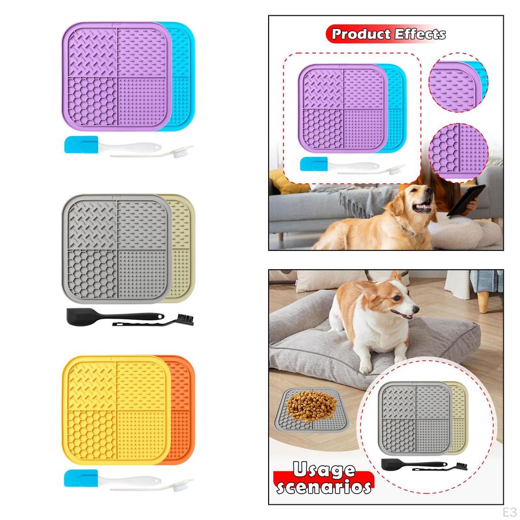 2Pcs Dog Slow Feeder Pad Food Dispenser Pet Eating Non Slip Sniff Mat Lick for Dogs