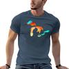 Michigan Great Lakes in Fractal Colors TShirt Novelty Graphic Tee Shirt