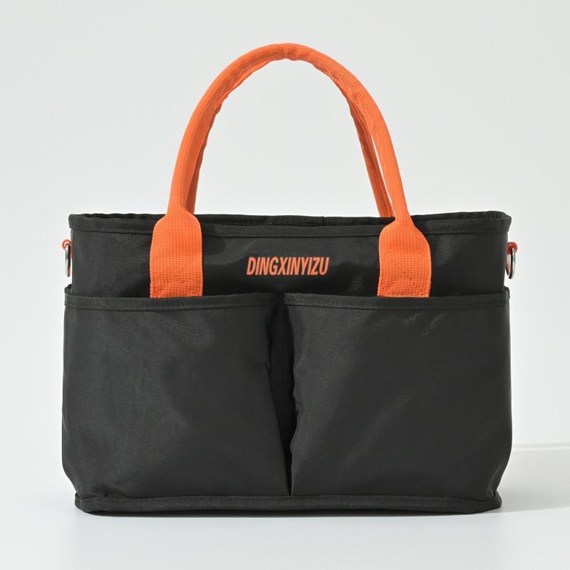 Mode Nylon Tragetasche Damen Schultertaschen Reißverschluss Mama Umhängetaschen Groß Weiß Einkaufstaschen Geldbörsen