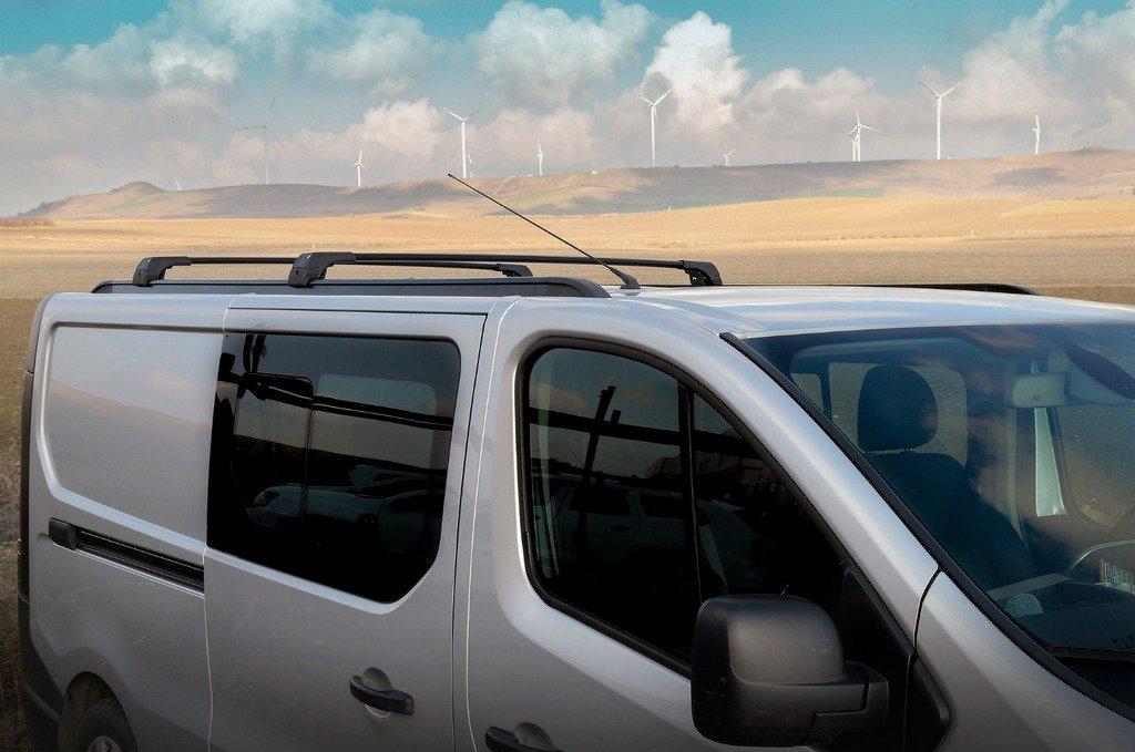 Integrated Roof Rails (black) Long Base for Opel Vivaro 2015-2019