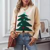 Women S Loose Christmas Pullover Sweater Round Neck Long Sleeve Autumn Winter Knitwear