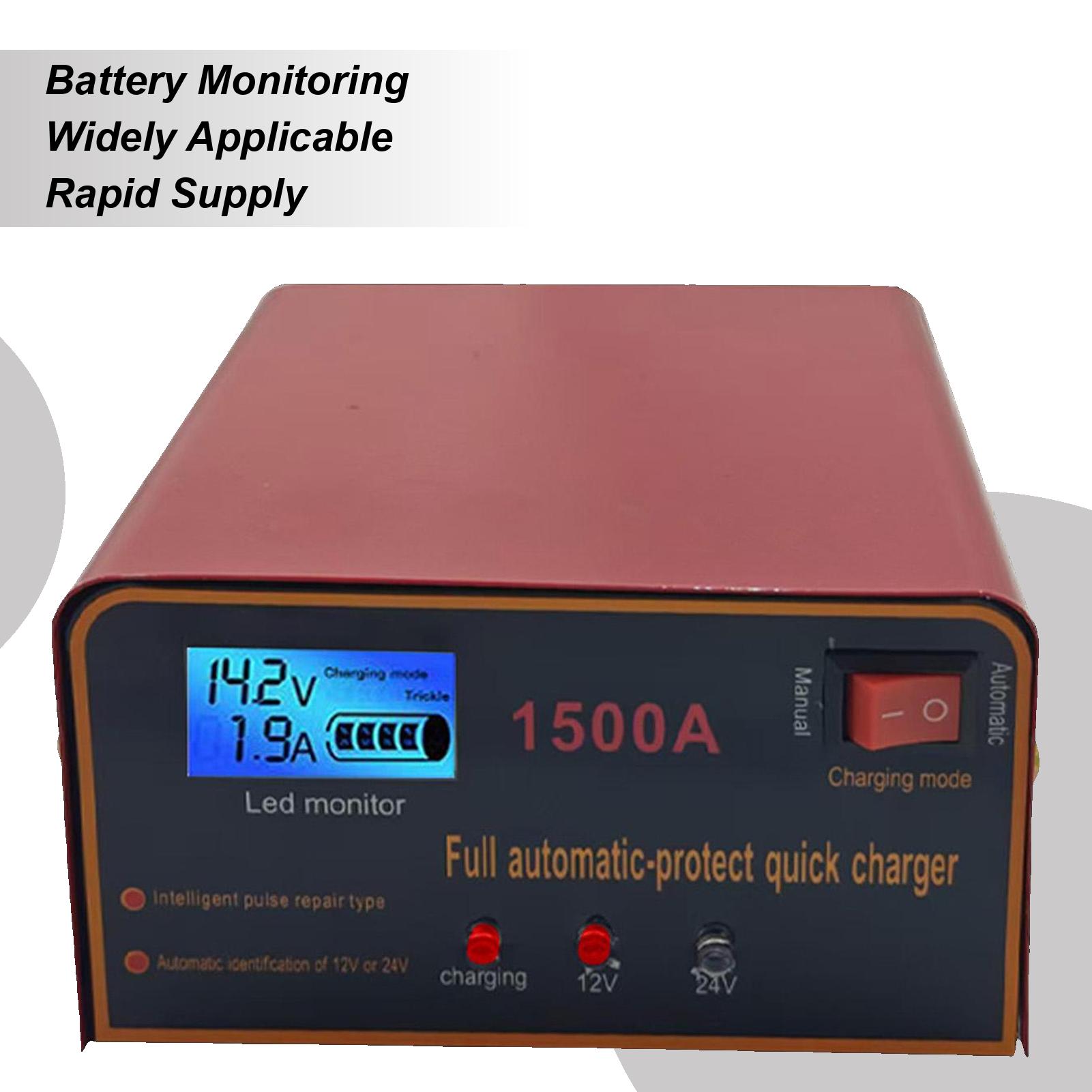 

Battery Charger Trickle Charger For Car Battery Fast Charging Portable Compressor Safety Protection For RV Tractor Marine Truck CHINA