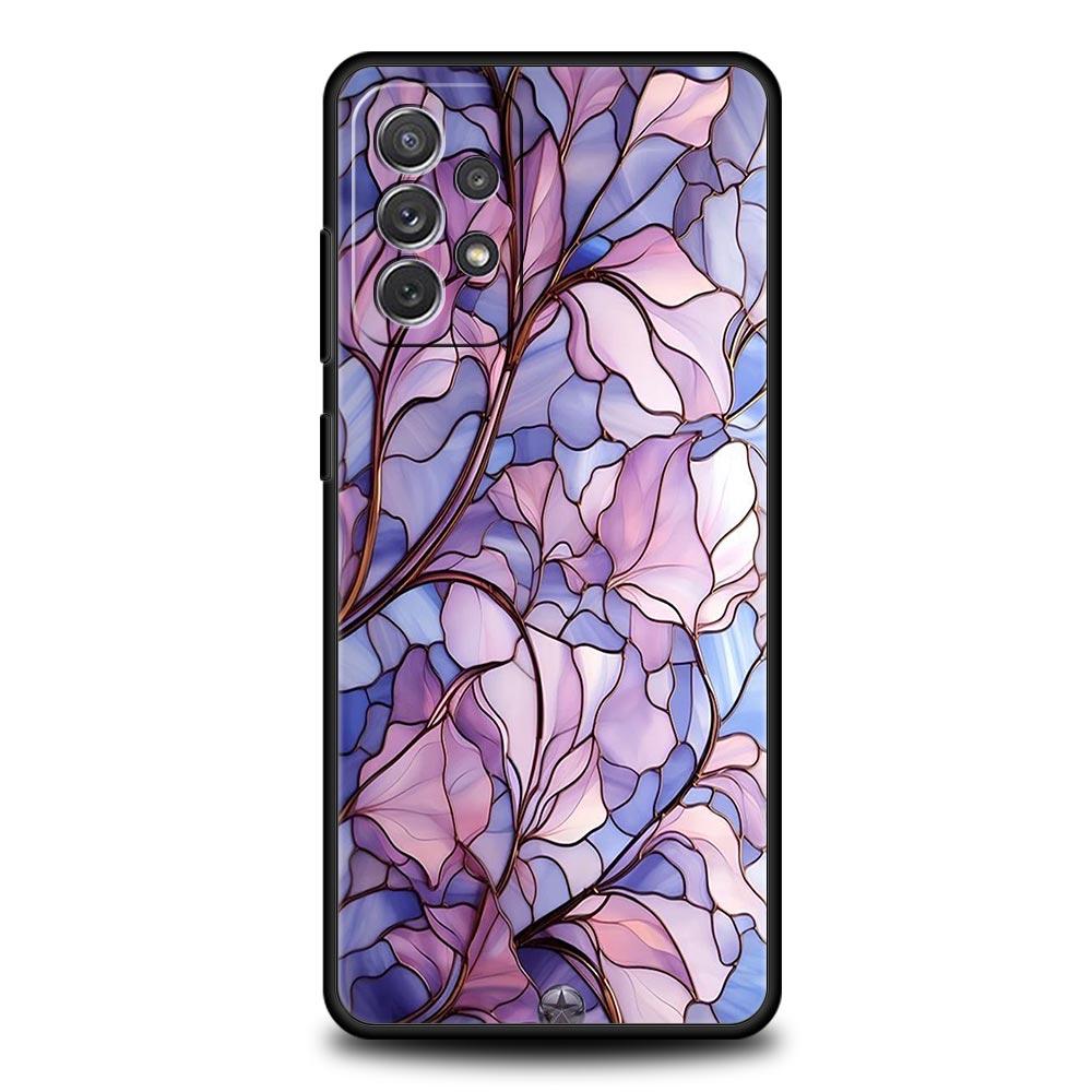 Flower Pattern Phone Case For Samsung Galaxy A17 A07 A55 A35 A25 A15 A05s A33 5G A31 A23 A21s A13 A41 A73 A53 A51 A71 A03s Cover