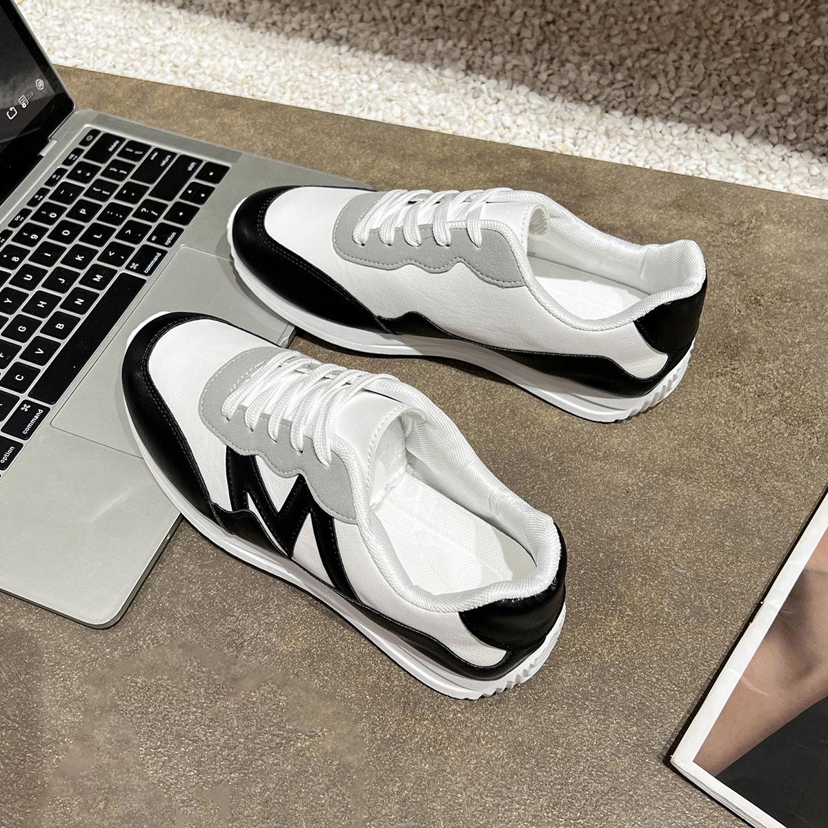 

Spring and Autumn New Fashion Trend Versatile Outdoor Lace-up Casual Single Shoes Women 36 чорний