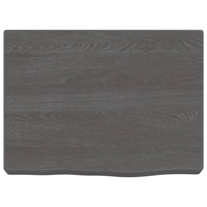 VidaXL Étagère murale gris foncé 40x30x6 cm bois chêne massif traité 363748