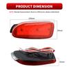 2Pcs Error Free LED Rear Bumper Reflector Lights For Toyota Previa Estima Tarago 30 40 Series Waterproof Rear Brake Signal Lamps