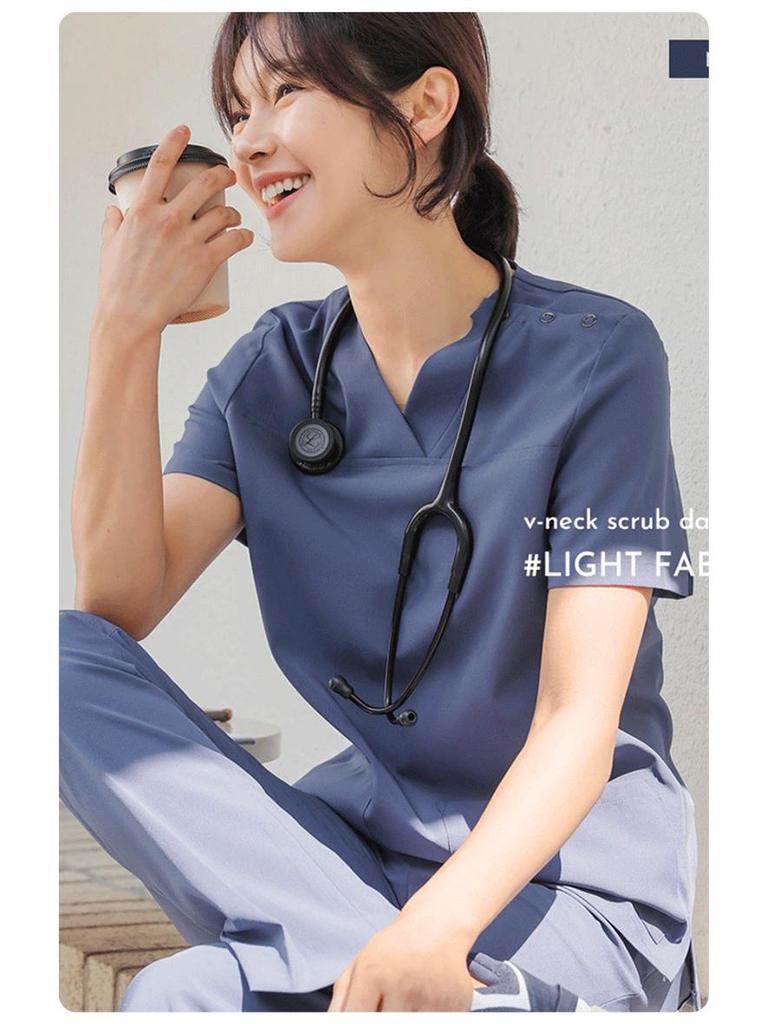 Duozhi Arzt- & Krankenpfleger-OP-Kittel - Damen Zweiteiler