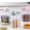 Lebensmittelbehälter aus Kunststoff für Reissnacks, 1 x 3 Behälter