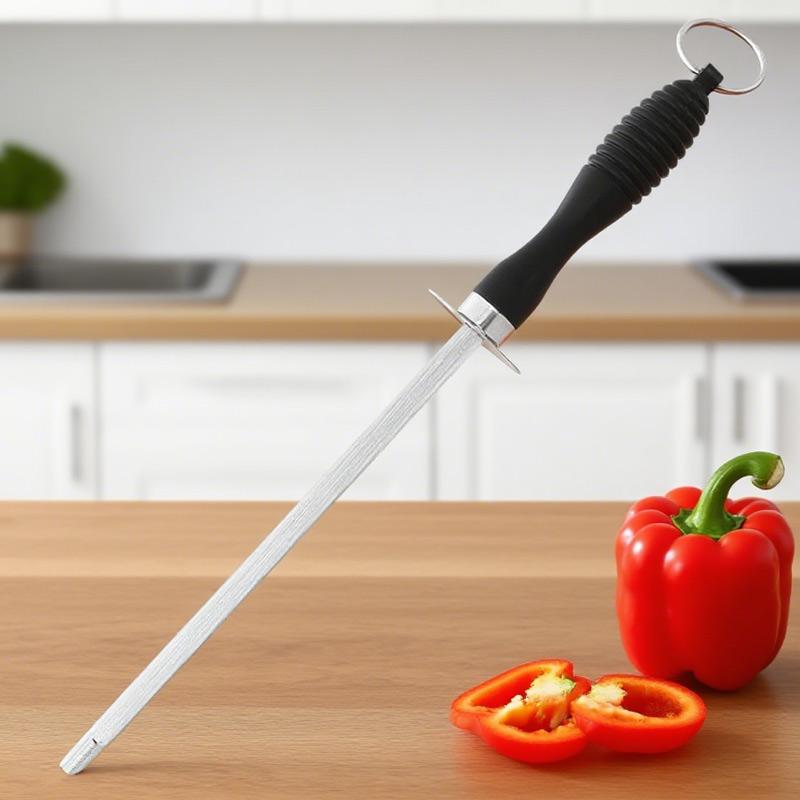 Handle Sharpening Blade Rod Knife Kitchen Tool Sharpener Rod Professional Carbon Steel Knife Durable Knife Grinder Sharpeners