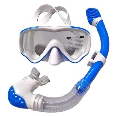 Tauchmaske und Schnorchel-Set aus gehärtetem Glas, professionelle Panorama-Schnorchelausrüstung, Schwimmtraining, Schnorchel-Set für Erwachsene und Jugendliche