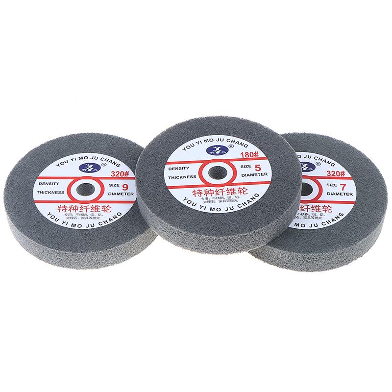 Hot Sale Metal Polishing Wheel 150*25mm Non-Woven Abrasive Disc Nylon Fiber 5P/7P/9P Options 180# For Polishing Operations