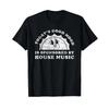 Funny Cute Retro Vintage House Music T Shirt Vintage Washed Slightly Casual Fashion Unisex Graphic Versatile Streetwear