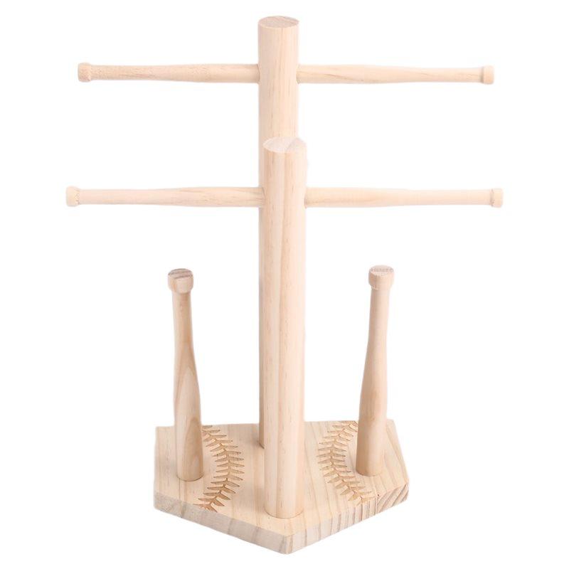 ABGR-Necklace Display,Wooden Holder Stand For Jewelry - Desktop Jewelry Organizer,For Ring Necklace Earring Bracelet Bedroom