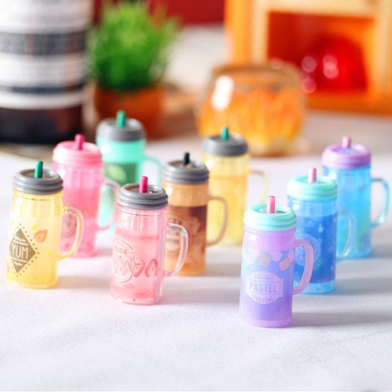 DYS Dollhouse Miniature Simulation Food Play Scene Juice Drink Life ...