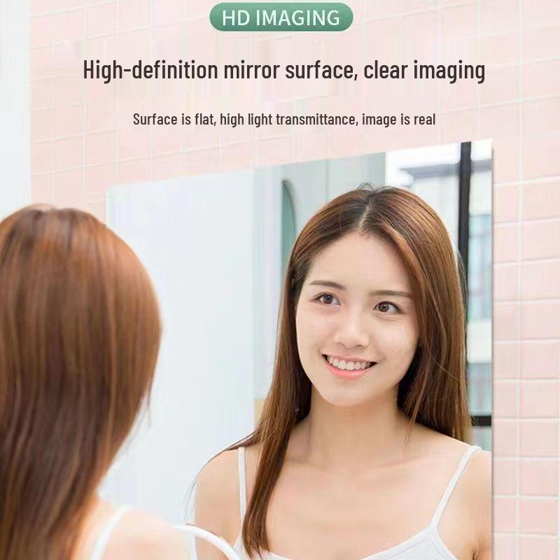 Self-Adhesive Acrylic Full-Body HD Mirror for Bathroom and Makeup