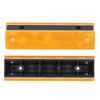 2PCS Rectangle Reflective Sign Road Stud Marker for Highway Traffic Warning Facilities(YellowWhite )