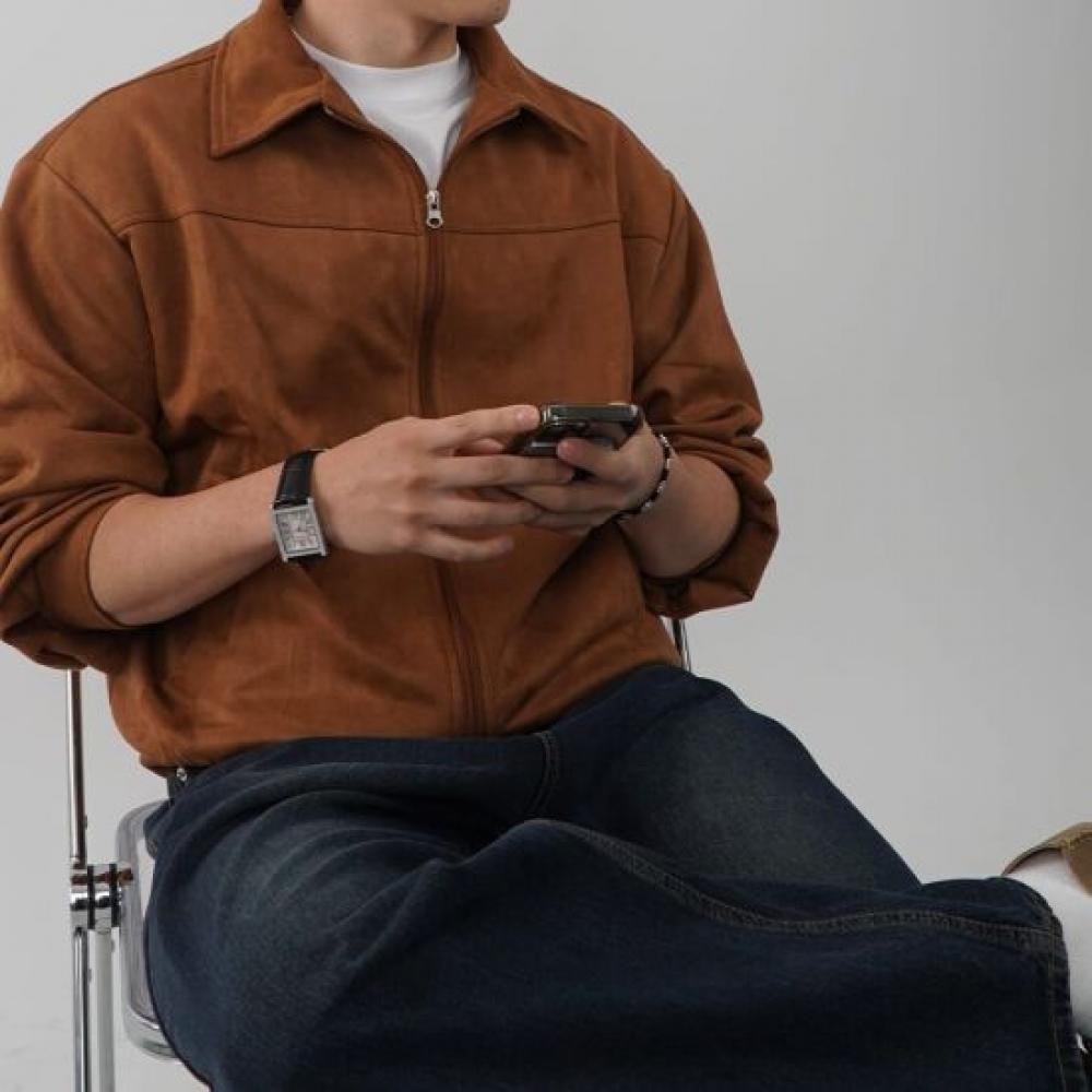 Onl Men Suede Jacket Blouson