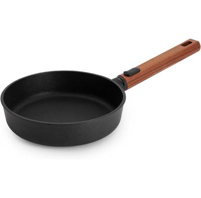 Tigaie Woll Eco Logic QXR din fontă pentru plite cu inducție 20 cm cu mâner de lemn detașabil (1520WLCI-Q)