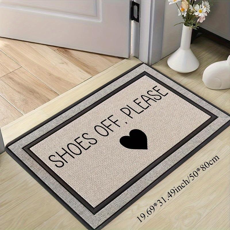 VIKAMA Simple Style Carpet with Letter Design Doormat Outdoor Carpet Welcome Mat Rug For Bedroom Carpet For Live Room Home Decor