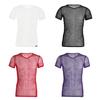 Mens Short Sleeve Mesh Tops Gym Wear Muscle T-shirt Sports Tee Shirts
