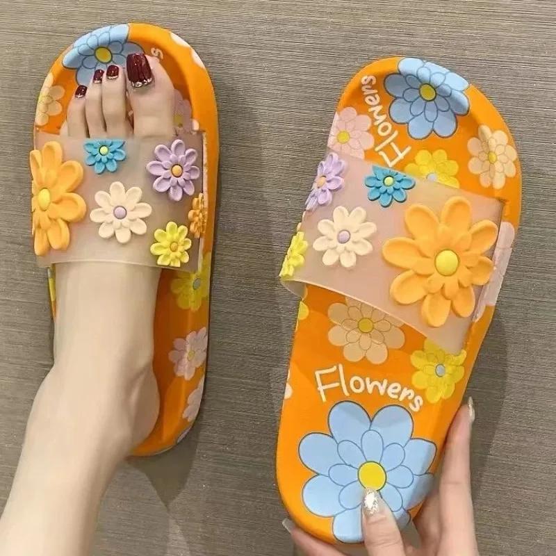 High-quality Summer Slippers Indoor Anti Slip Home for Couples Soft Soled Outdoor Cool Slippers Soft Soled Bathroom Women Shoes