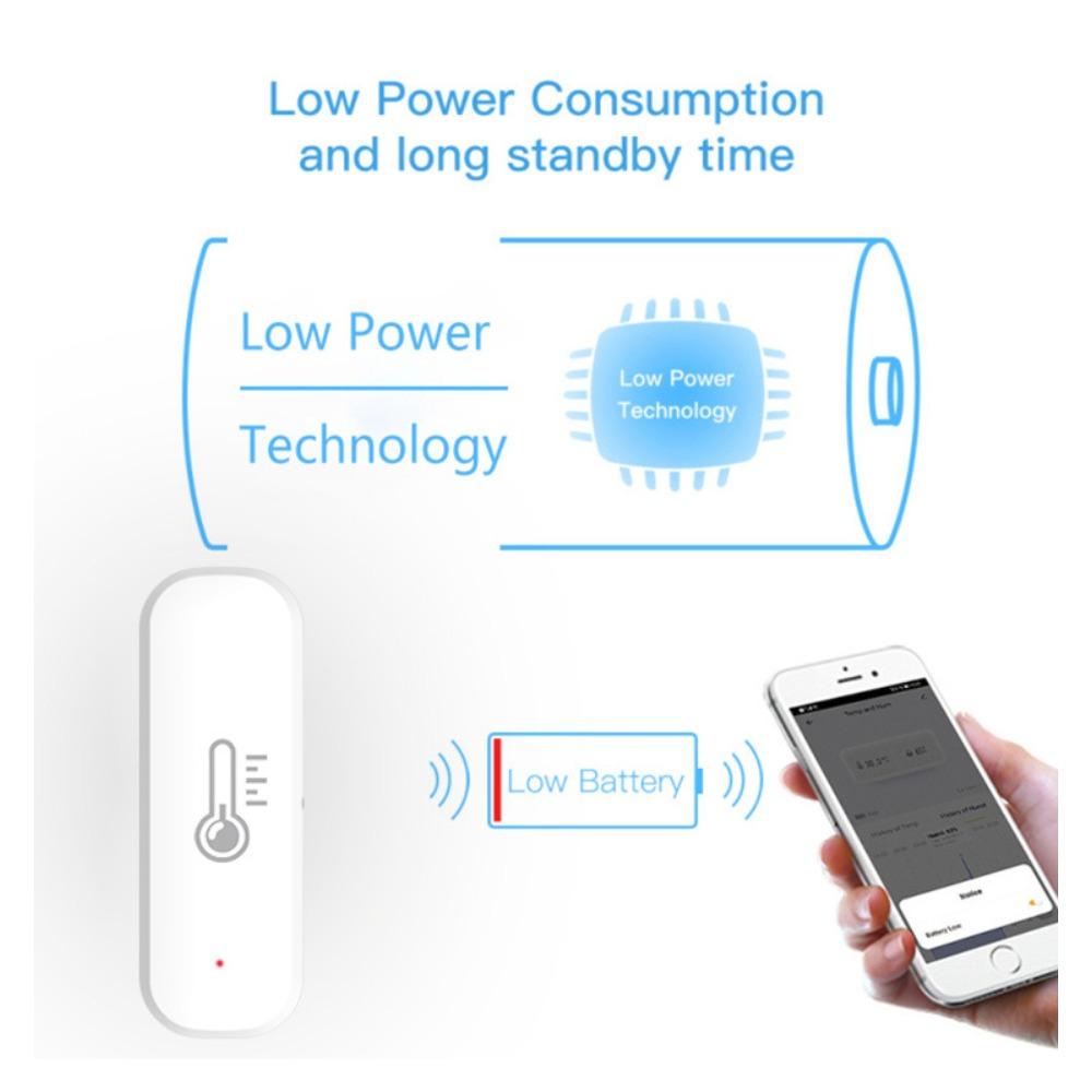 Detector Inteligent de Temperatură și Umiditate Tuya Wifi pentru Casă Interior Senzor Wireless Wifi de Temperatură și Umiditate