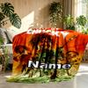 Custom Name Personalized Bride of Chucky Print Blanket, Home Decor, Bedroom, Sofa, Camping, Couch, Gifts for Birthday Christmas