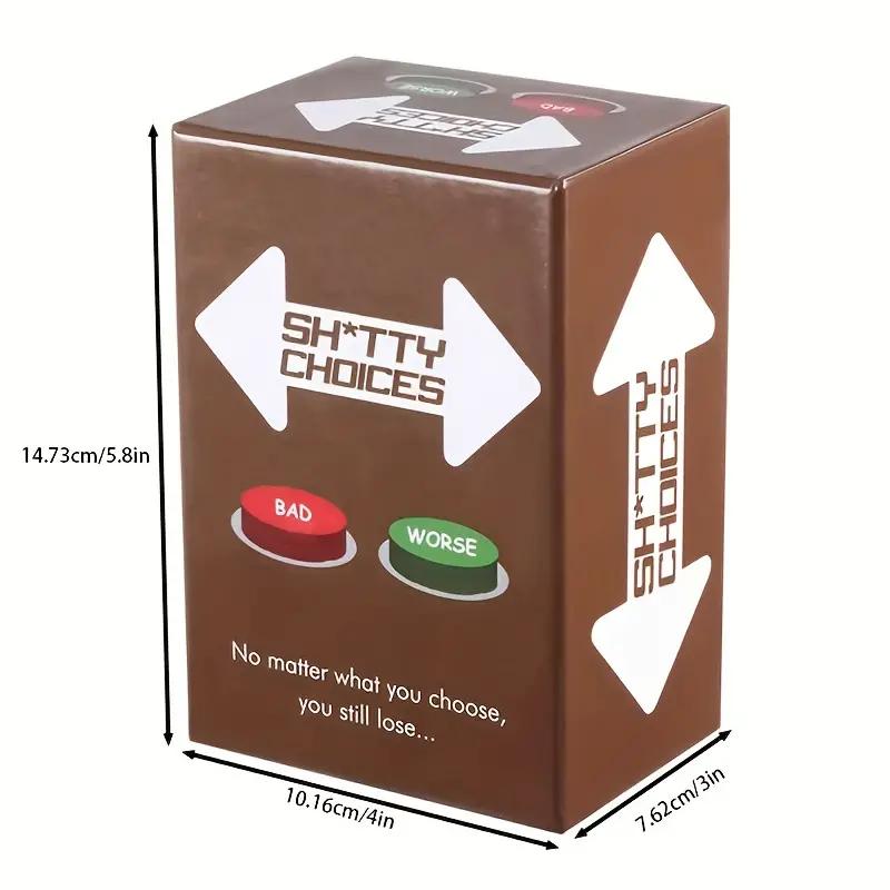 Shitty Choices Card Board Game Card Games for Adults Party Card Games for Adults and Family Perfect Entertainment Gifts