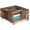 VidaXL Coffee Table Solid Reclaimed Wood 70 X 70 X 35 Cm