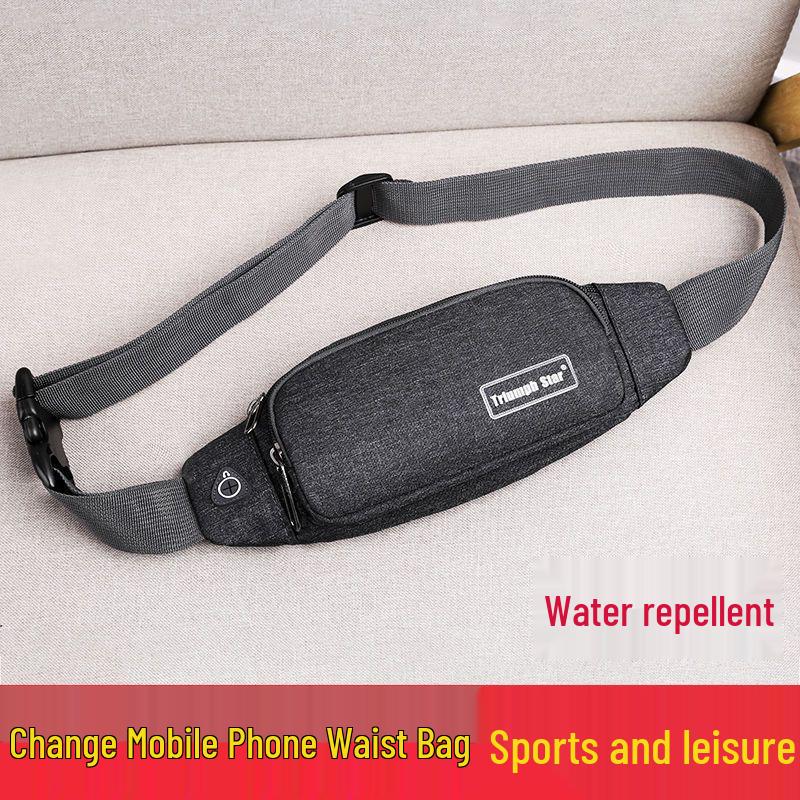 Unisex Waterproof Fanny Pack: Multifunctional Coin Purse, Mobile Phone Holder, Lightweight Running Bag for Sports