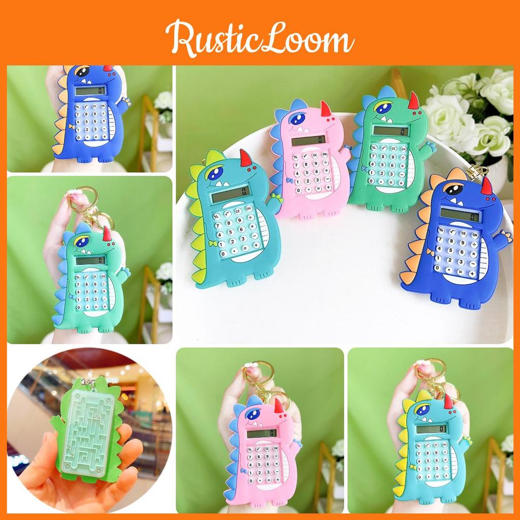 Lovely Resin Dinosaur Maze Keychain Creative Kids Toy Decoration