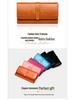 Women's Tri-Fold Genuine Leather Wallet: Large Capacity, Multiple Card Slots, Korean Style Coin Purse with Clasp.