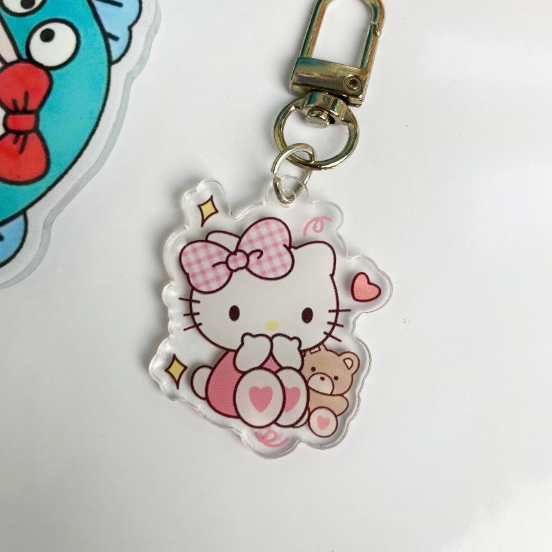 Брелок Hello Kitty Kuromi Melody Sanrio Cinnamoroll Pochacco Purin Kawaii Мультяшный Подвеска на сумку для друзей Детей Подарки