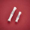 S999 Sterling Silver Bamboo Joint Bent Tube Beads for DIY Bracelets