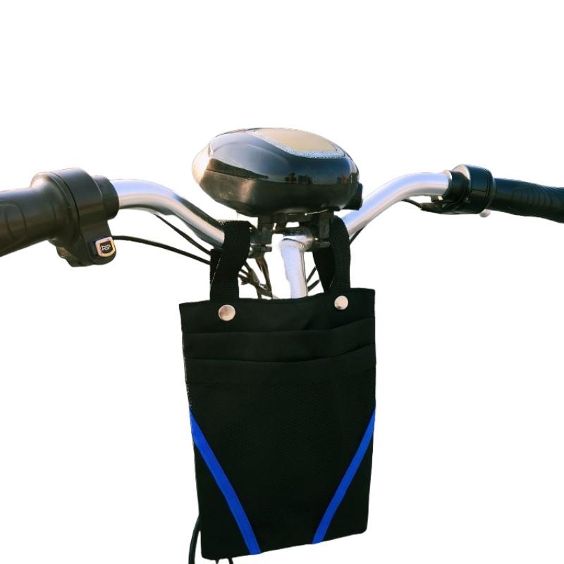 

1 Piece Detachable Basket Front Handle Large Capacity Pocket Bicycle Storage Bag Motorcycle Mobile Phone Bag Accessory A2