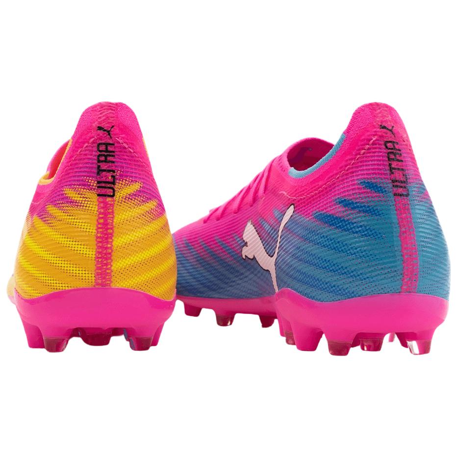 Puma Ultra 6 Match Comfortable Durable MG Soccer Shoes Unisex sneaker Pink Yellow Blue 108972-05