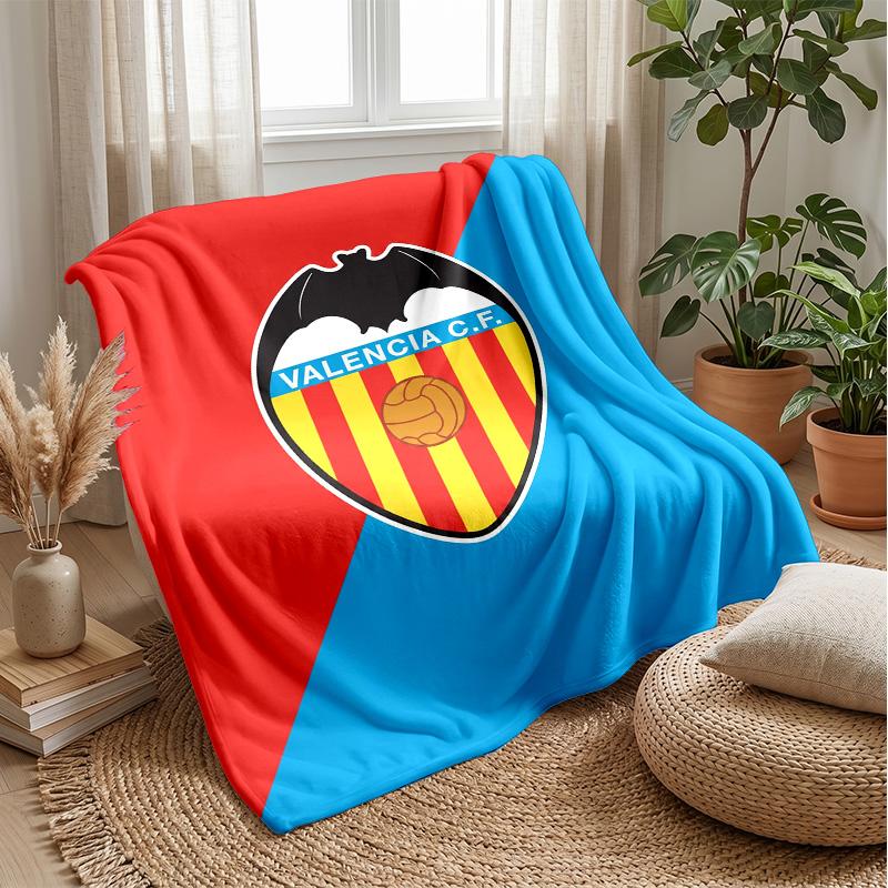 Valencia FC Soft Flannel Fleece Blanket Lightweight Cozy Warm Throw Blanket For Sofa Bed Home Decor