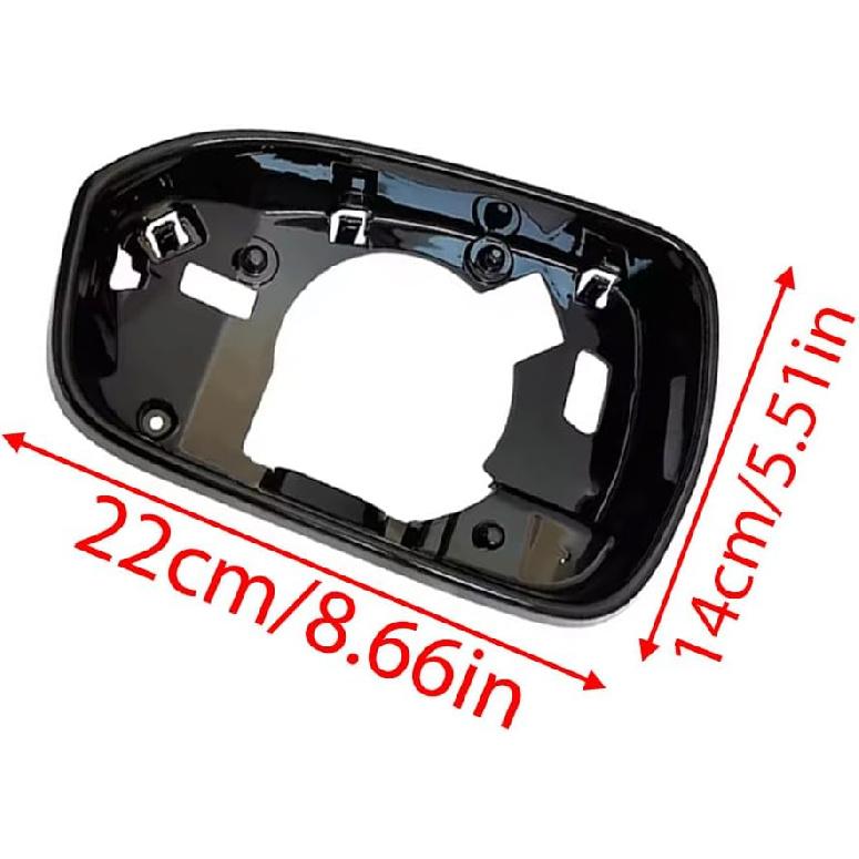 Side Door Rearview Wing Mirror Cover Frame Left Driver Side, Compatible with Ford Fusion 2013-2020, Wing Mirror Surround Frame