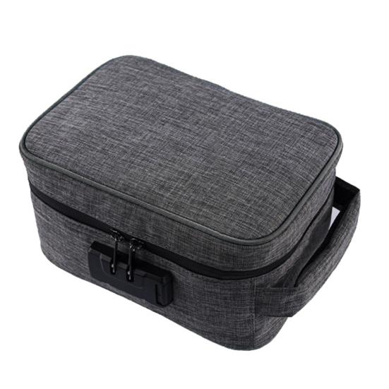 Sac de voyage anti-odeurs avec verrouillage par mot de passe, étui de rangement pour herbes, médicaments, cigarettes