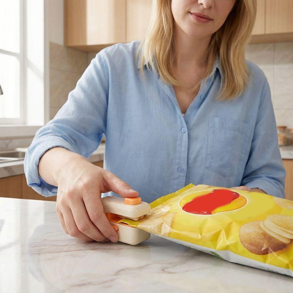 USB Rechargeable Mini Sealing Machine Magnetic Food Sealer Clip Packaging Sealer  Refrigerator