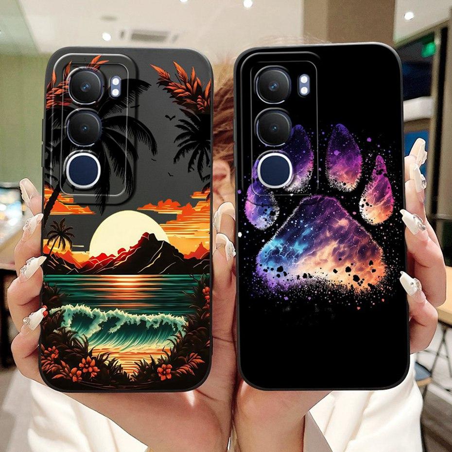 Fashion Painting Phone Case For Vivo Y19s Soft Silicone Shockproof Cover For Vivo Y19S V2419 Cases Bumpers